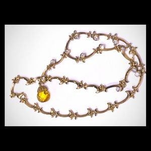 Jewelry - Gold rhinestone necklace Jewelry - Gold rhinestone necklace